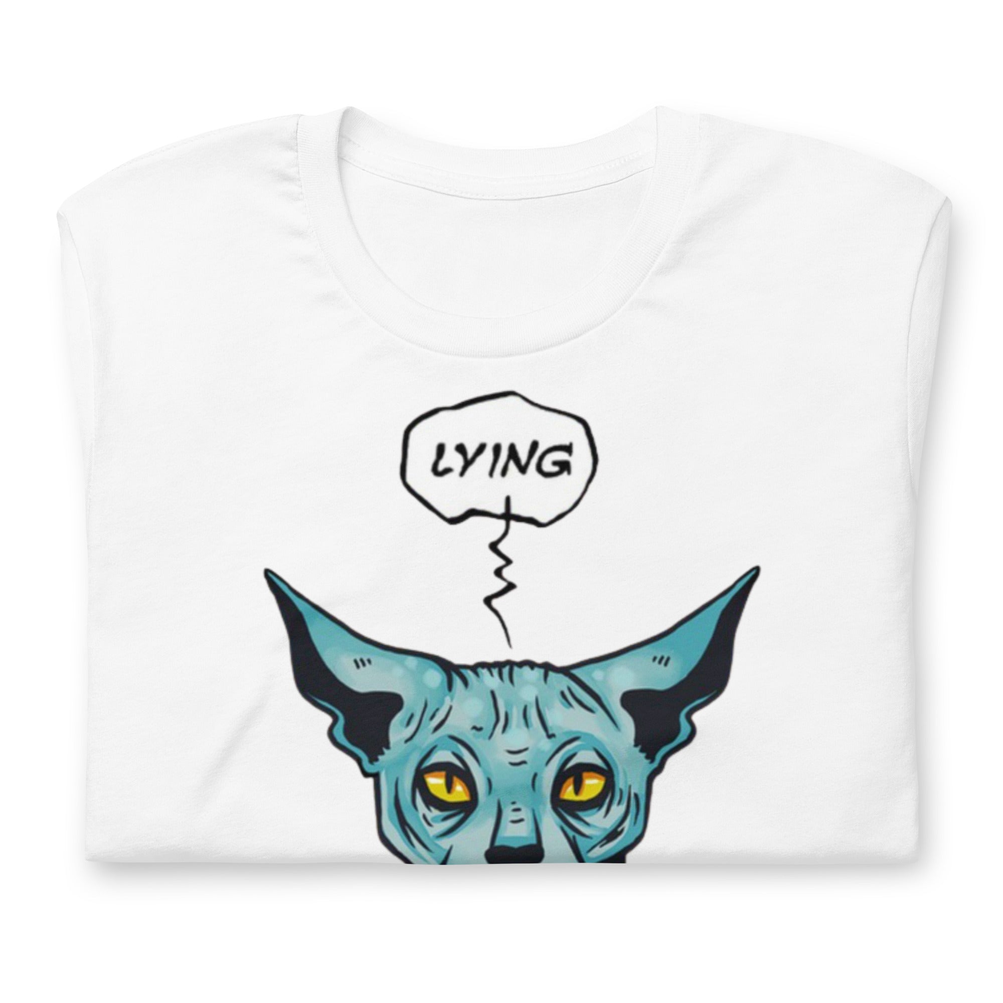 Lying best sale cat shirt