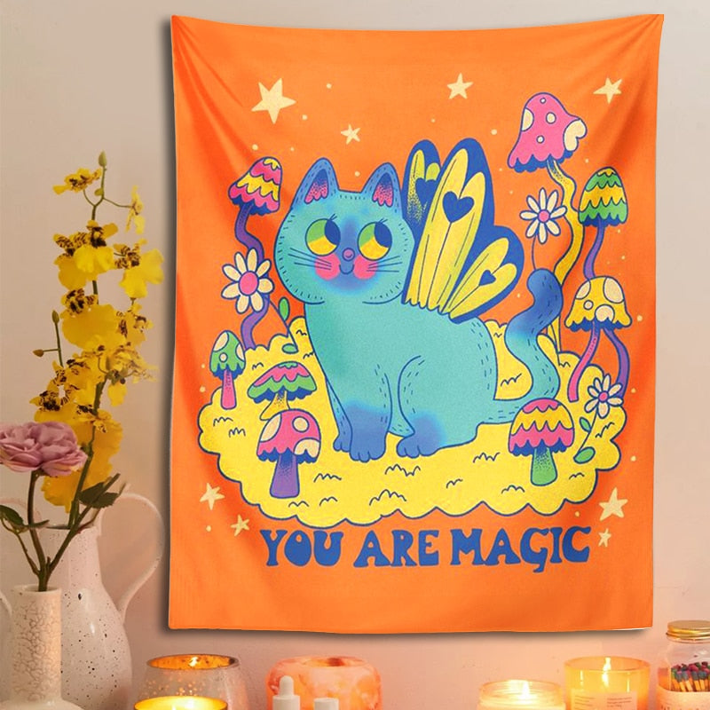 Magic Cat Tapestry - Cat Tapestry