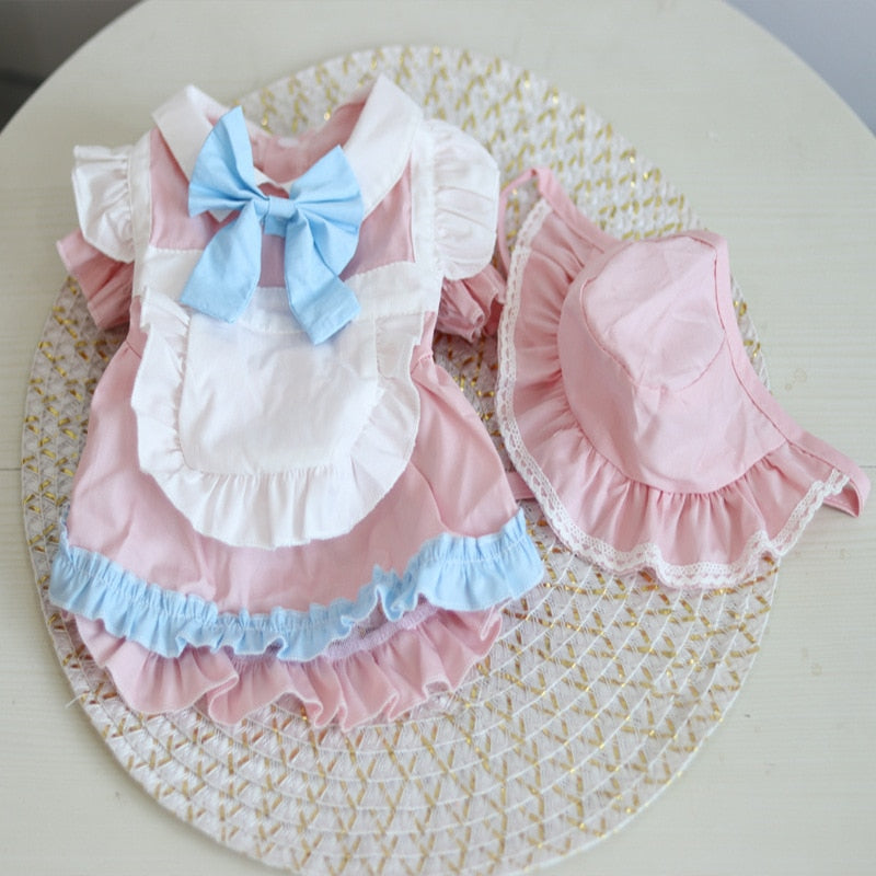 Maid Dress Clothes for Cats - Pink / S - Clothes for cats