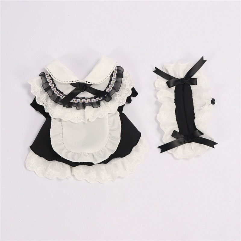 Maid Dress Clothes for Cats - Black / S - Clothes for cats