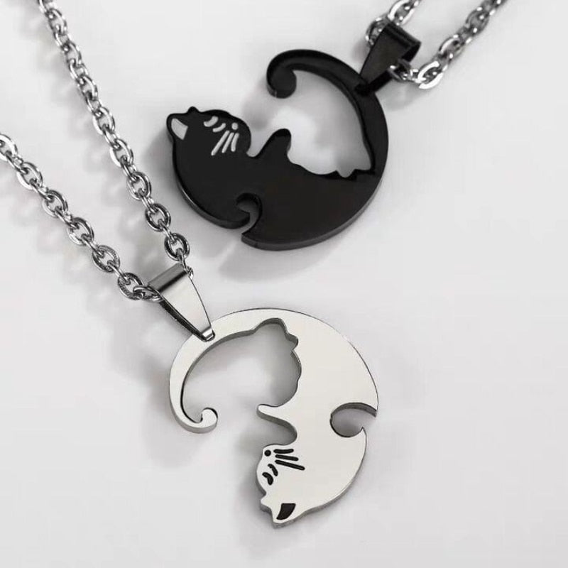 Matching Cat Necklace - Cat necklace