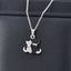 Matching Cat Necklaces - Silver - Cat necklace