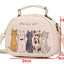 Meme Cat Handbag - Beige - Cat Handbag
