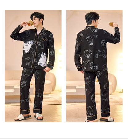 Mens Cat Pajamas - Cat pajamas