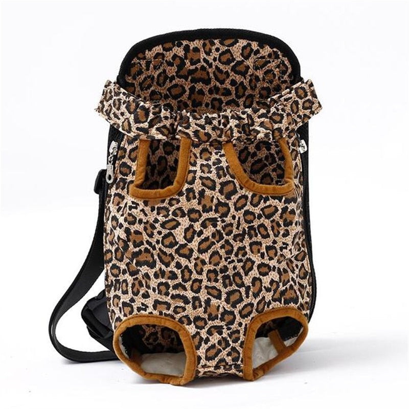 Mesh Cat Carrier Backpack - Leopard / S - Mesh Cat Carrier