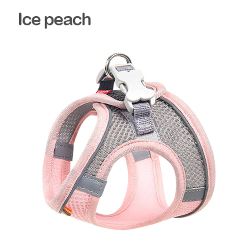 Mesh Cat Harness - Pink / XXS