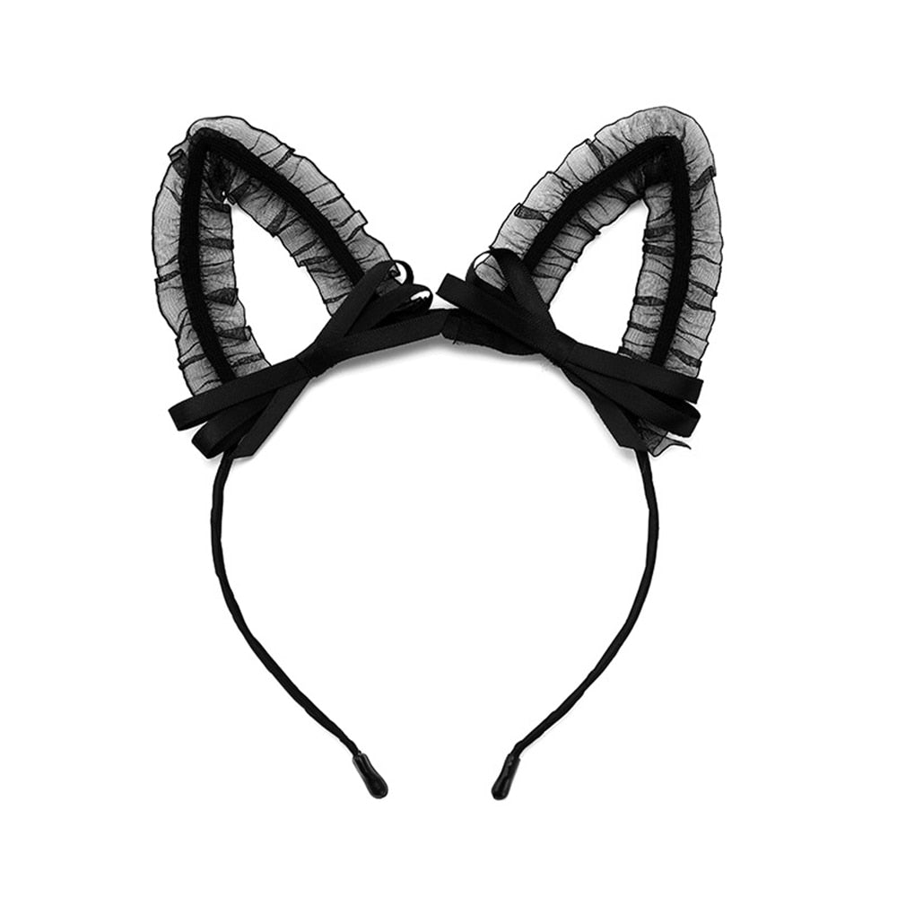 Metal Cat Ear Headband - 12 - Metal Cat Ear Headband