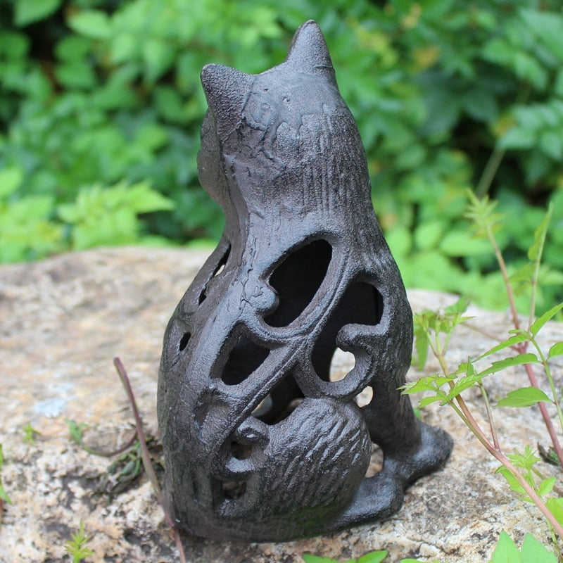 Metal Cat Statue