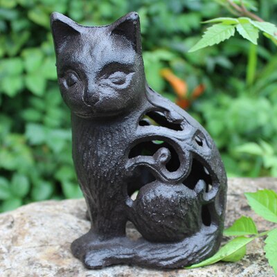 Metal Cat Statue