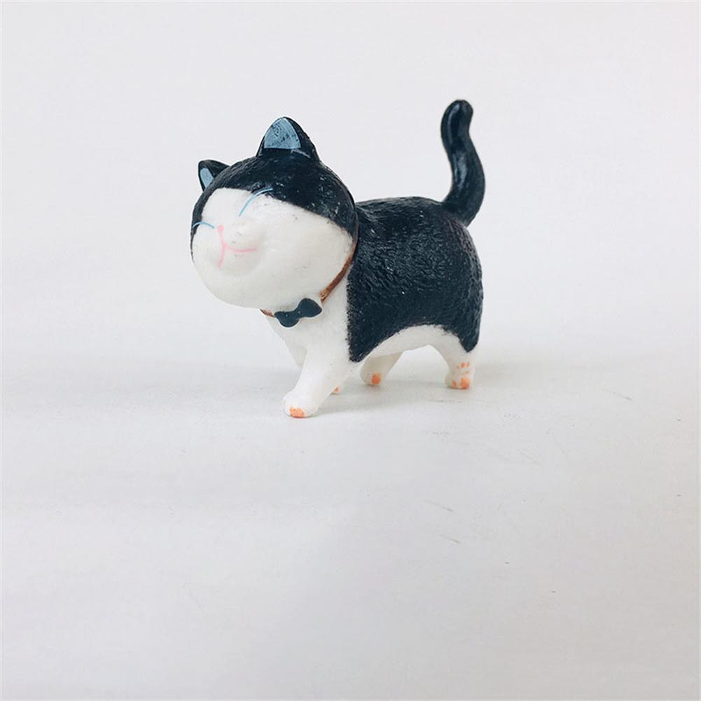 Mini Cat Figurines - Black and White / United States
