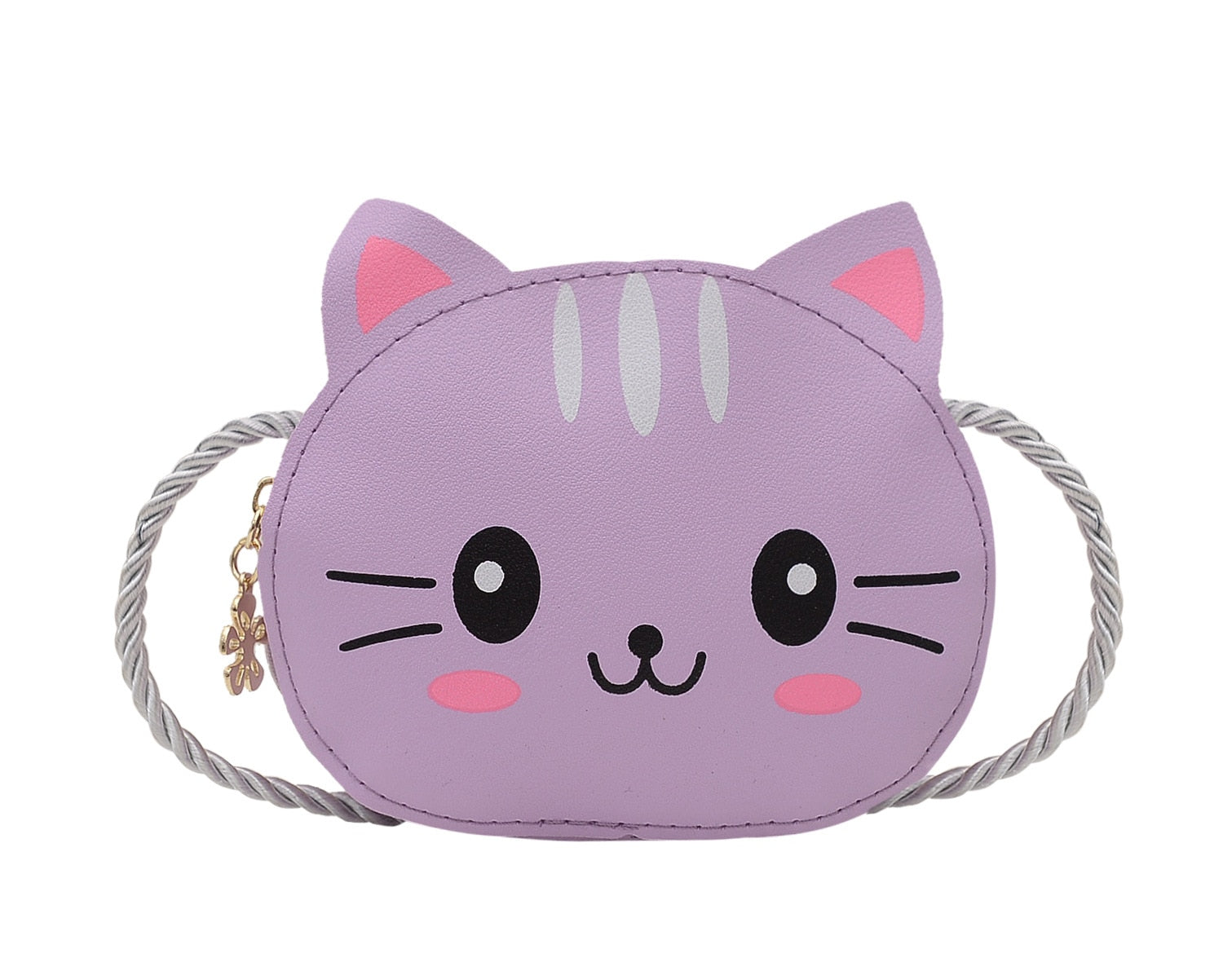 Mini Crossbody Cat Purse - Purple - Cat purse