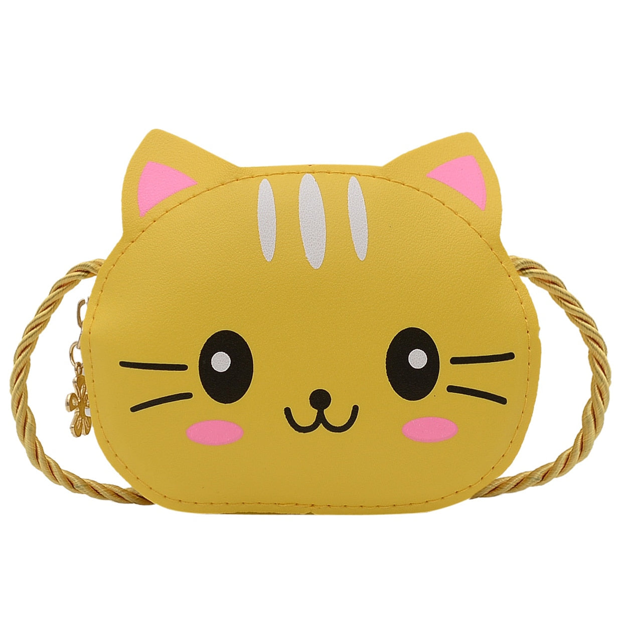 Mini Crossbody Cat Purse - Yellow - Cat purse