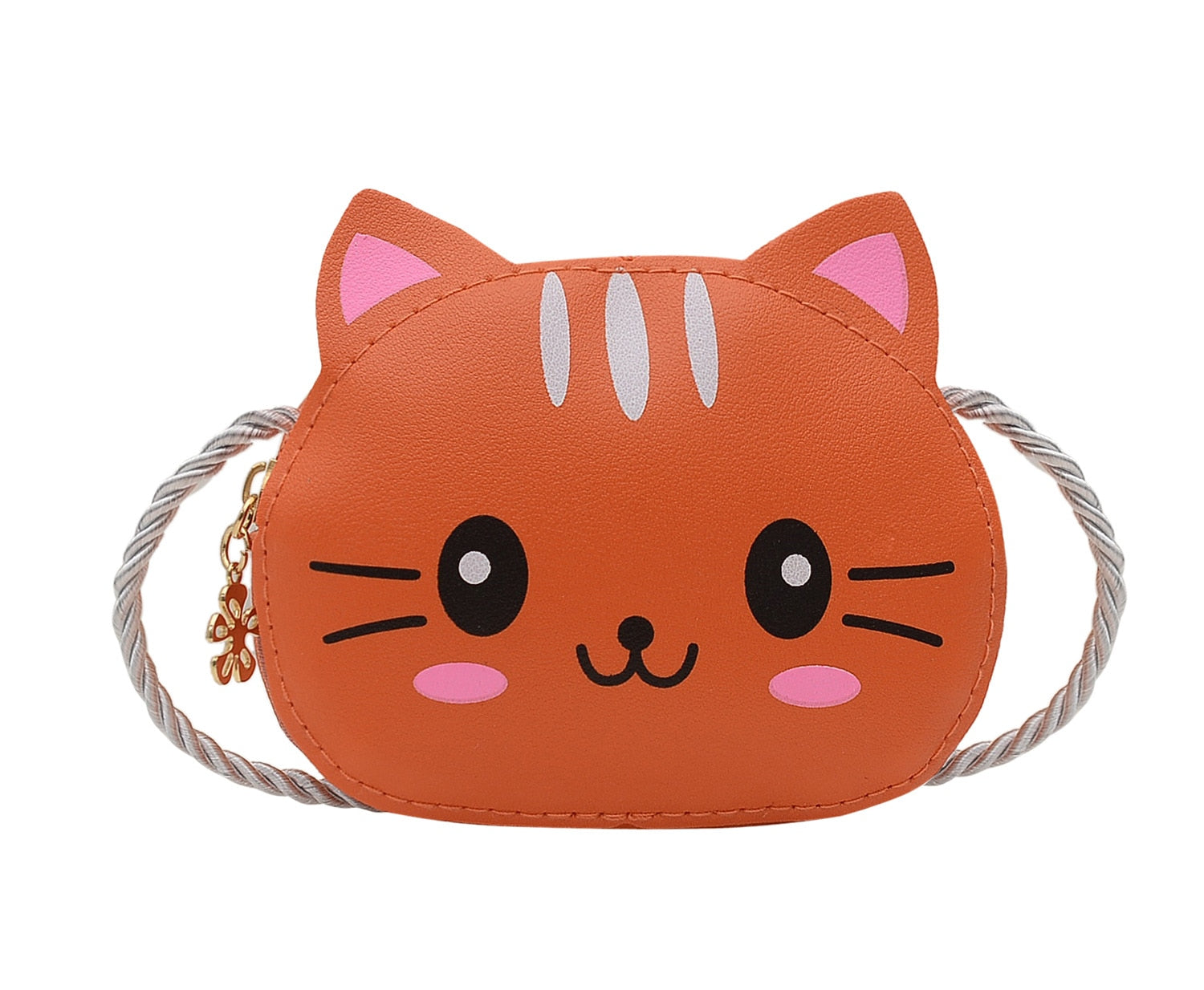 Mini Crossbody Cat Purse - Orange - Cat purse