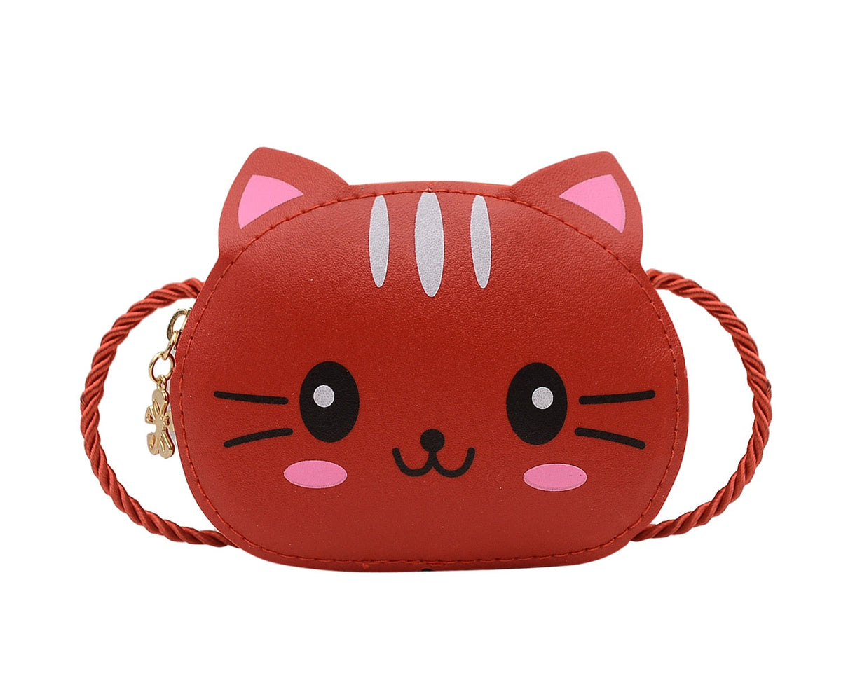 Mini Crossbody Cat Purse - Red - Cat purse