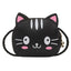 Mini Crossbody Cat Purse - Black - Cat purse