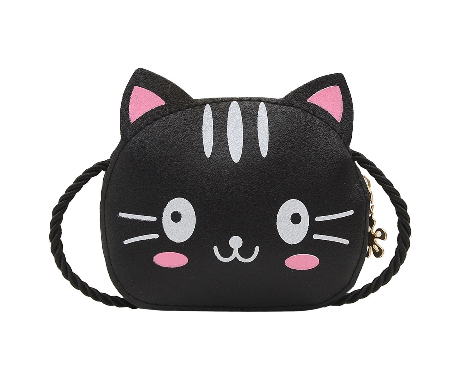 Mini Crossbody Cat Purse - Black - Cat purse