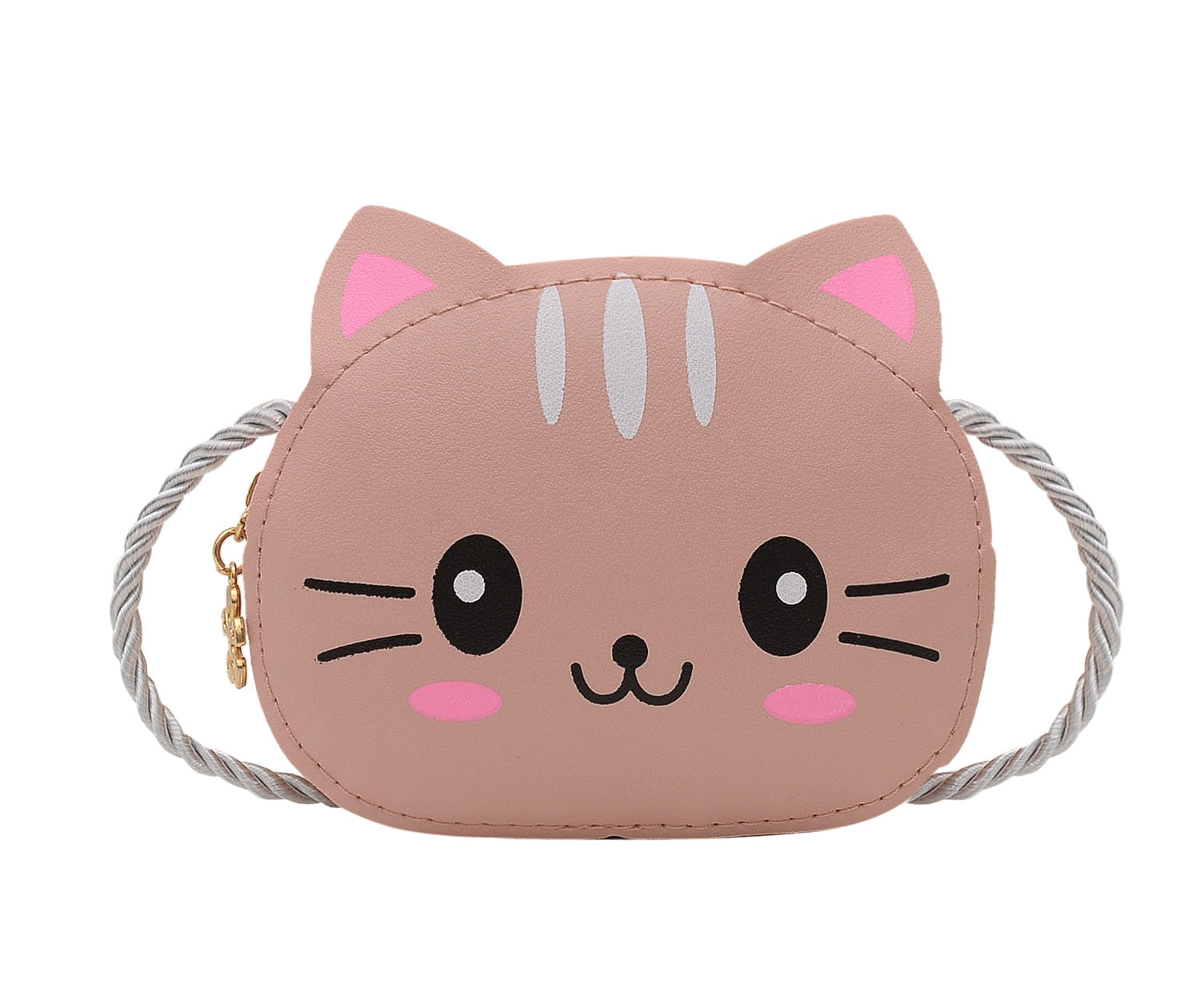 Mini Crossbody Cat Purse - Pink - Cat purse