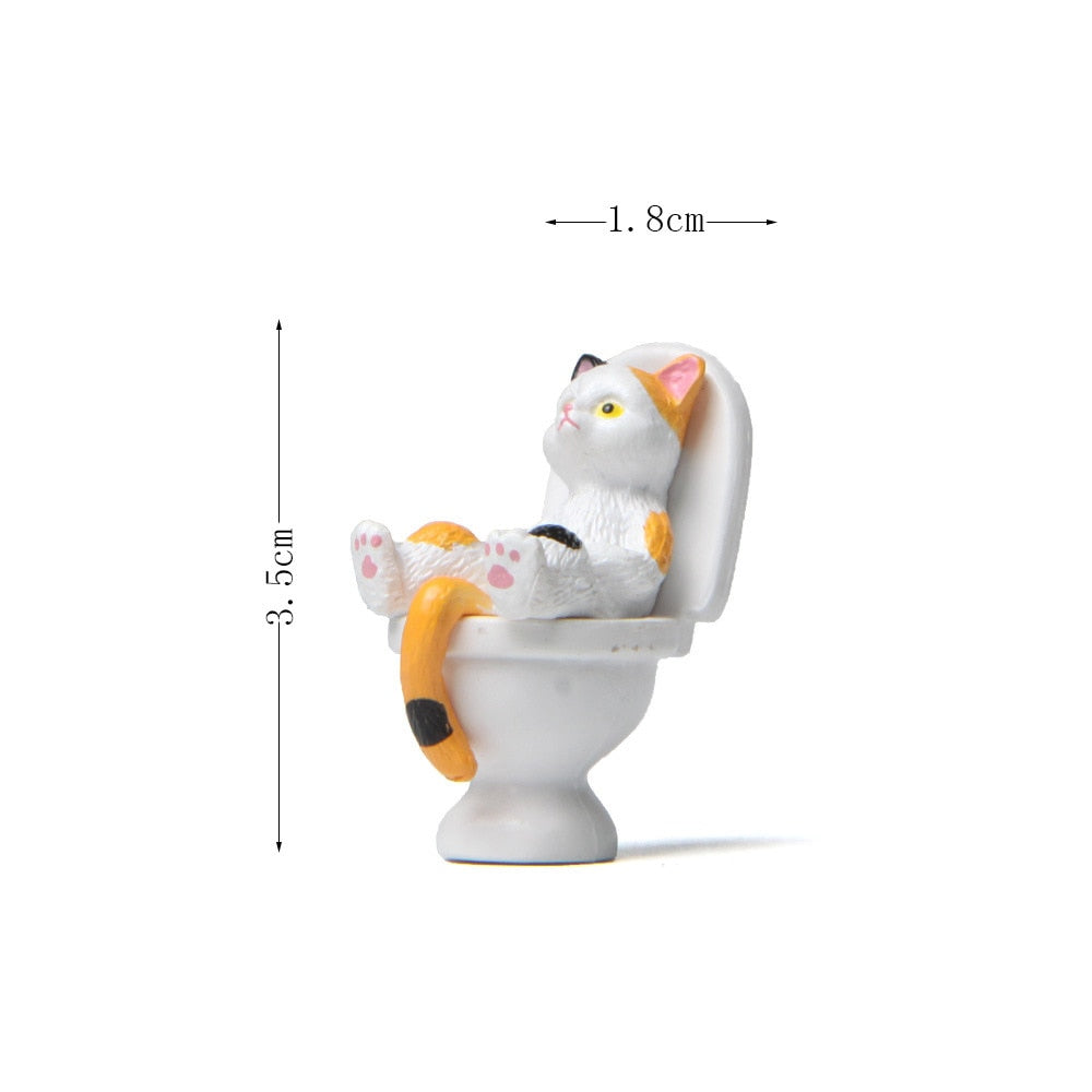 Miniature Cat Figurine - Mixed