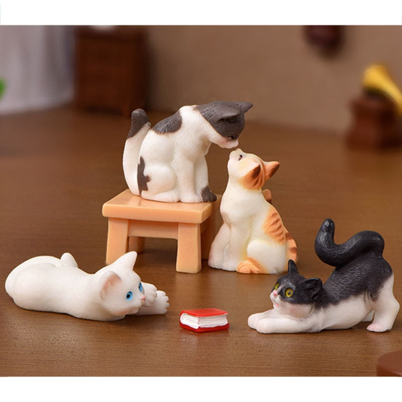 Miniature Cat Figurines