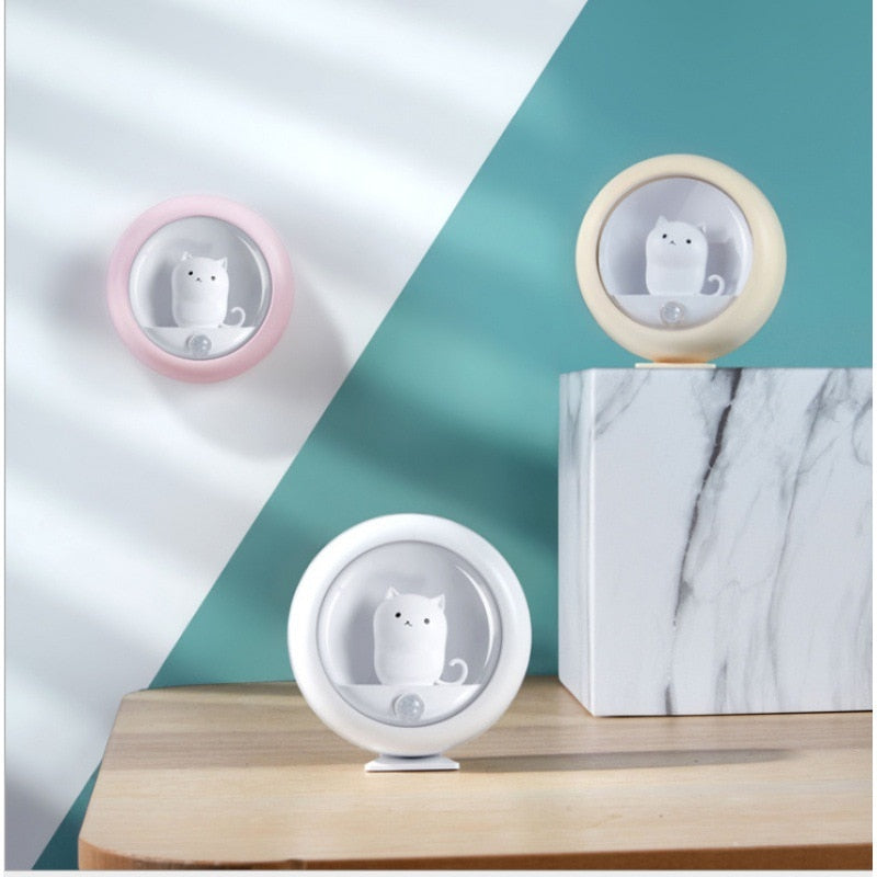 Motion Sensor Cat Night Light