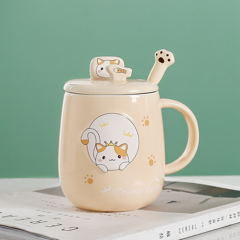 Mugs With Cats - Noble yellow / 480ml