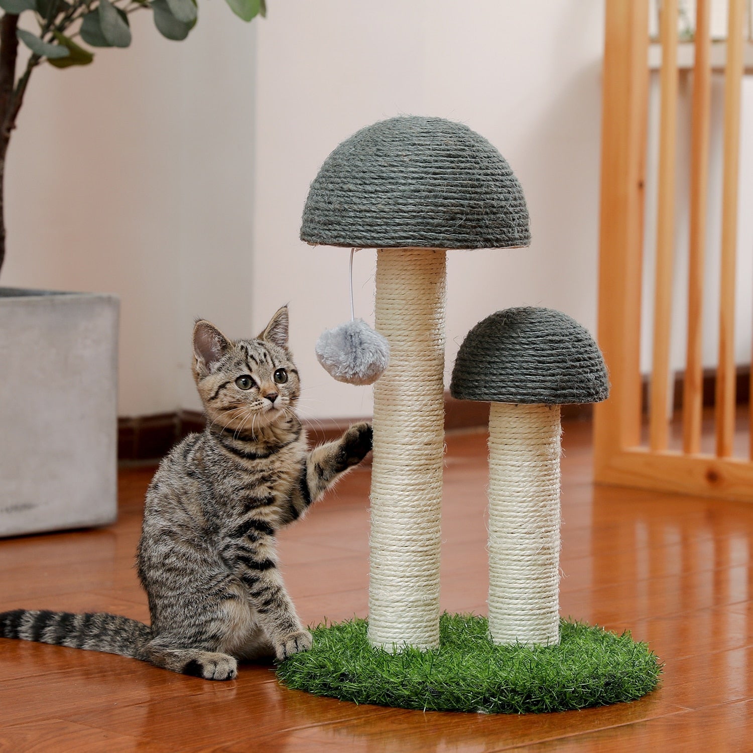 Mushroom Cat Scratching Post - Cat scratching post