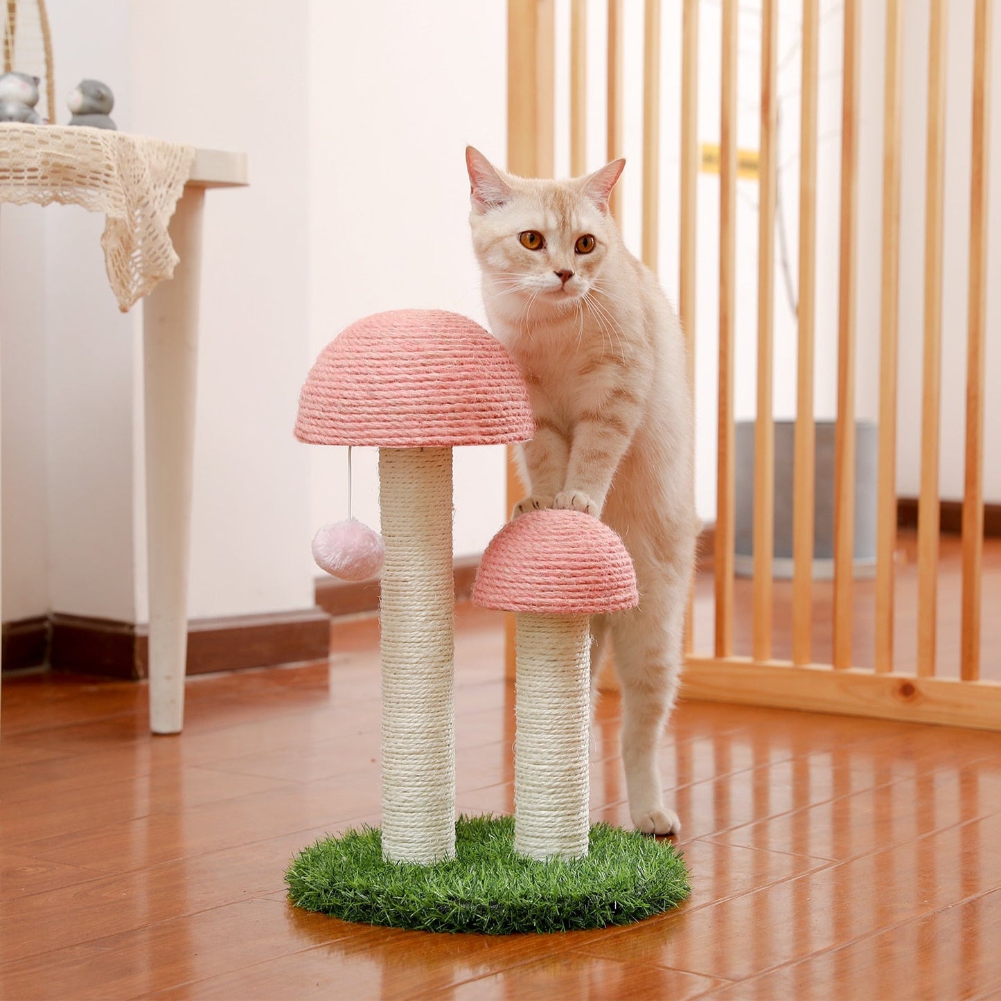 Mushroom Cat Scratching Post - Cat scratching post