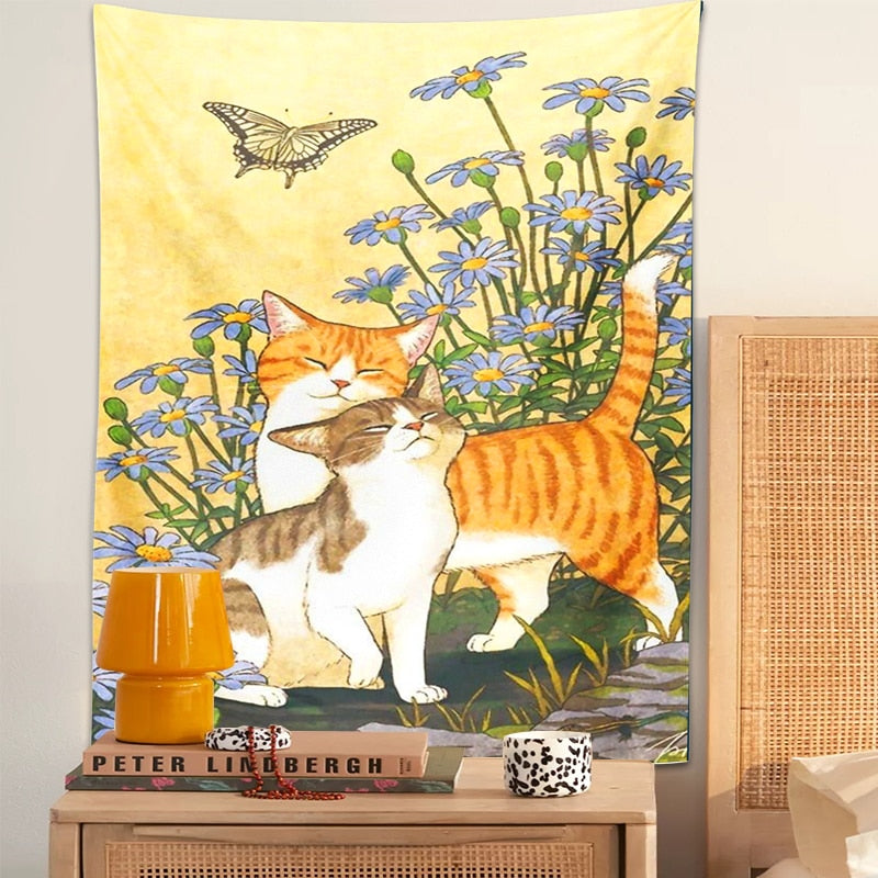 Nature Cat Tapestry - Cat Tapestry