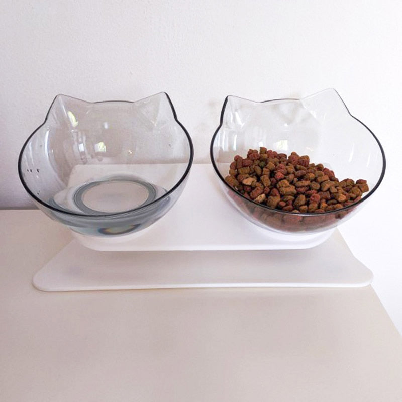 Non-Slip Cat Bowl - Transparent - Cat Bowls