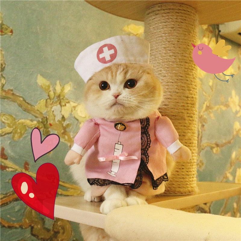Nurse Costume for Cats