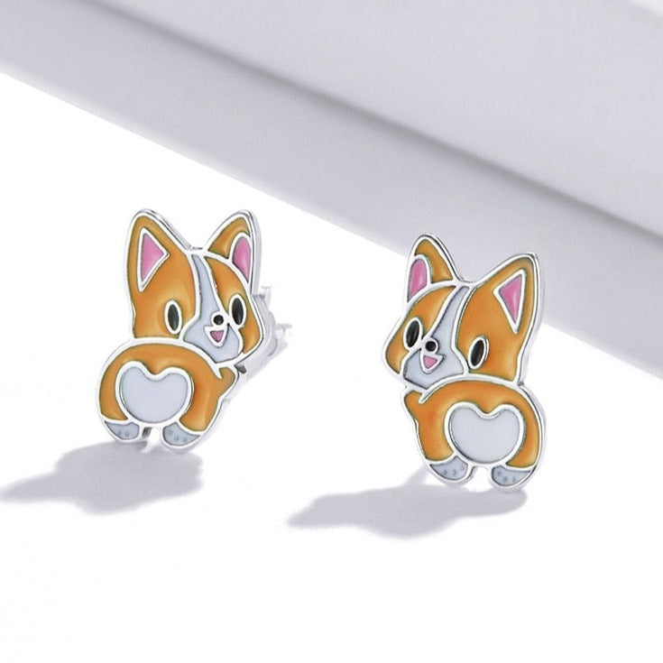 Orange Cat Earrings - Cat earrings