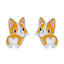 Orange Cat Earrings - Cat earrings