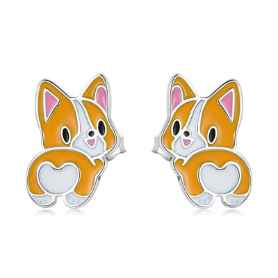 Orange Cat Earrings - Cat earrings