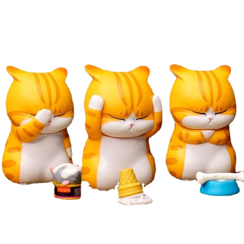 Orange Cat Figurine