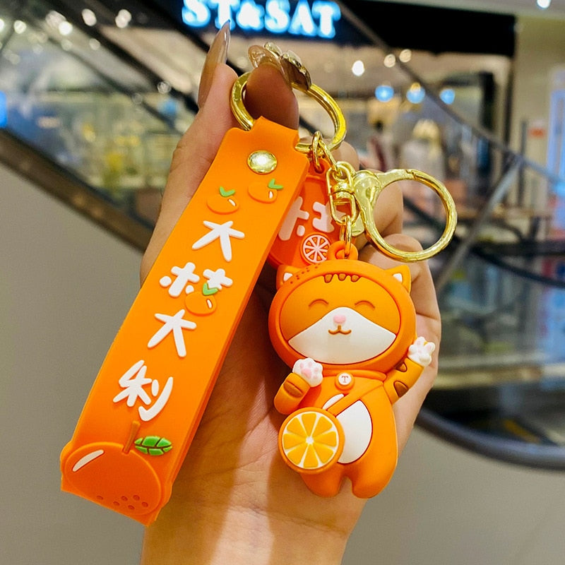 Orange Cat Keychain - Bag - Cat Keychains