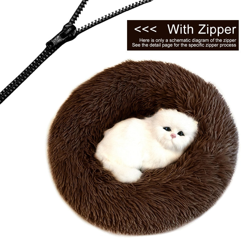 Orthopedic Cat Bed - Coffee / 50cm