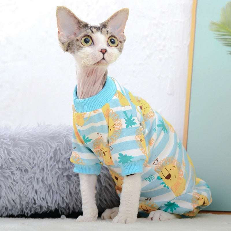 Overall Clothes for Cats - Blue / XS - Clothes for cats