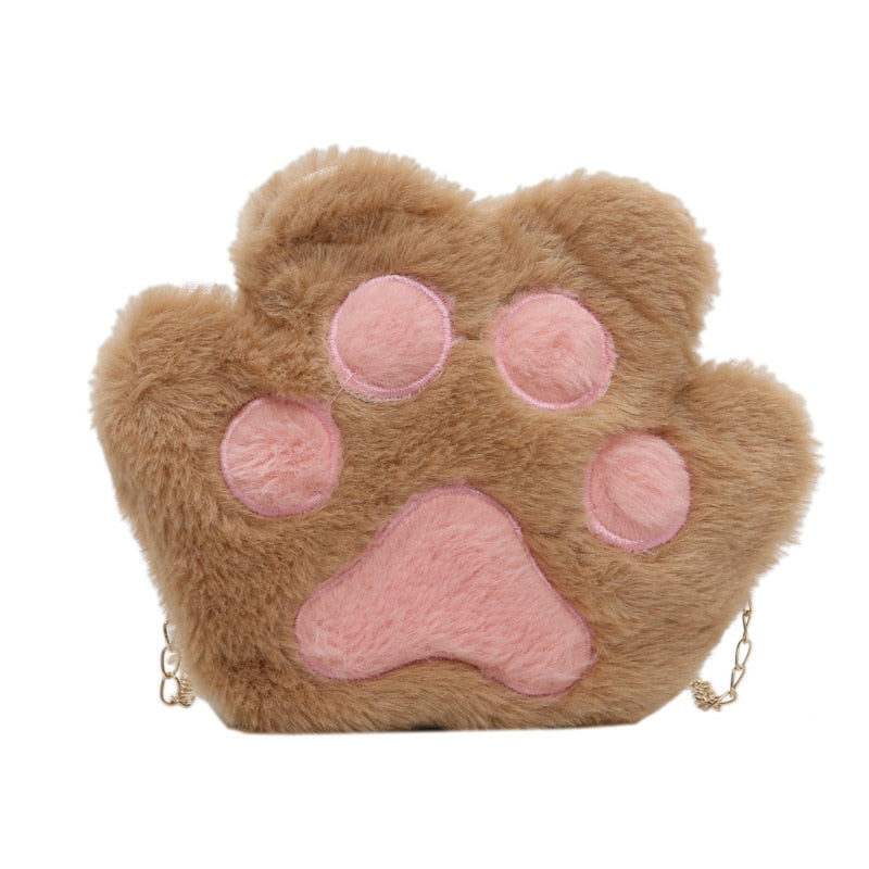 Paw Crossbody Cat Purse - Auburn - Cat purse