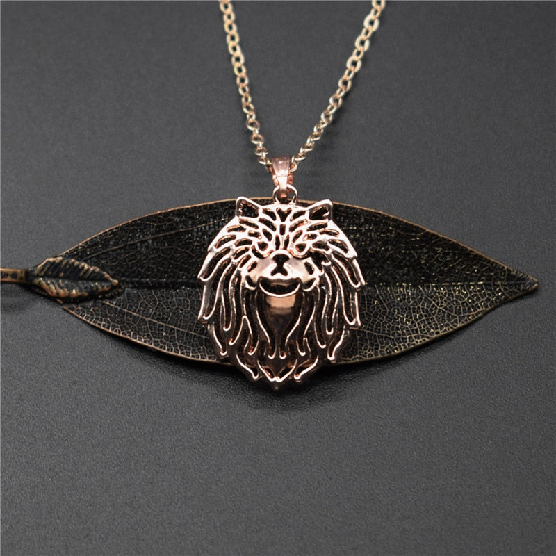 Persian Cat Necklace - Rose Gold - Cat necklace