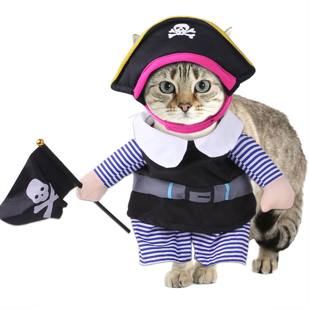 Pet Costumes for Cats - S / Pirate