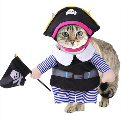 Pet Costumes for Cats - S / Pirate