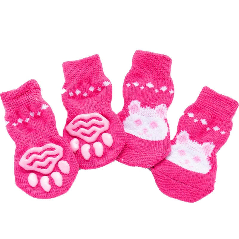 Pet Socks for Cats - Rose Red / S - Socks for Cats