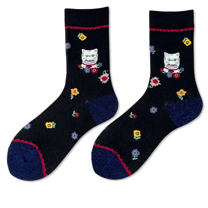 Pete the Cat Socks - Black / One Size - Cat Socks