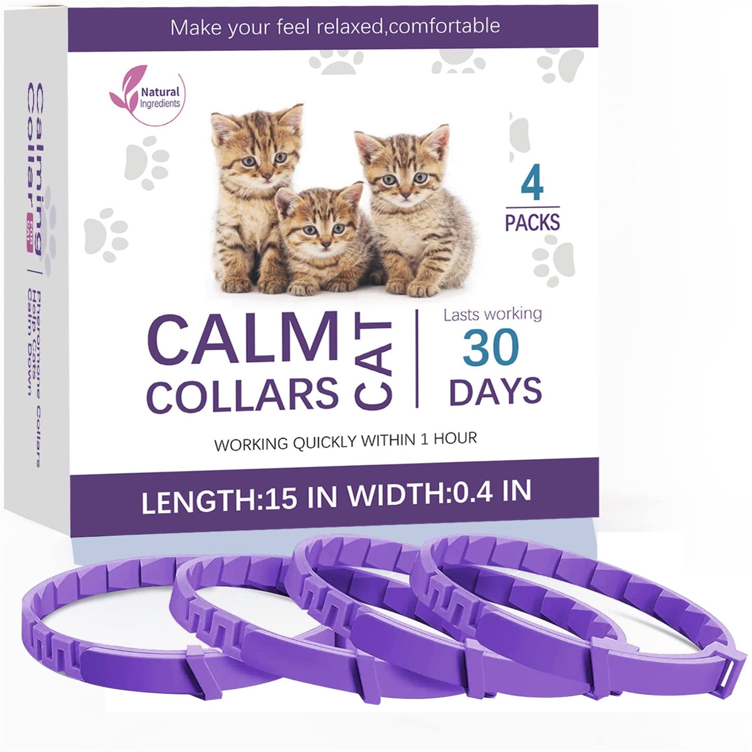 Pheromone Collars for Cats - 4 PCS - Cat collars