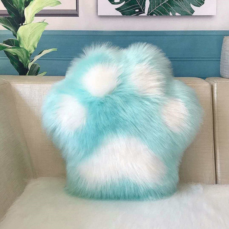 Pillow Paws Cats - Sky Blue