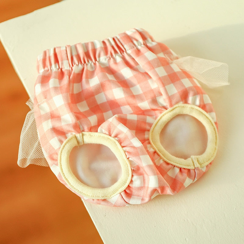 Plaid Pants for Cats - Pink / XS - pants for cats