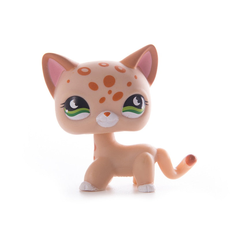 Plastic Cat Figurines - Beige