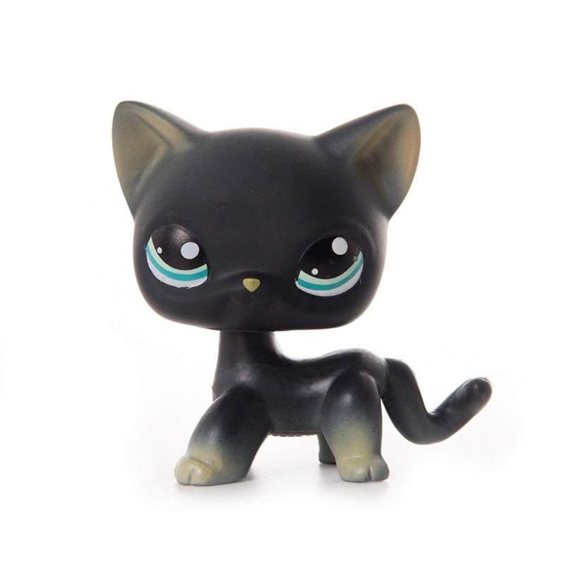 Plastic Cat Figurines - Grey