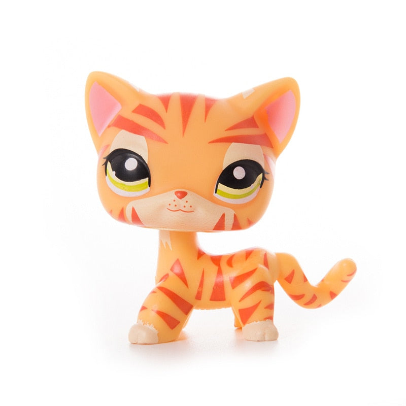 Plastic Cat Figurines - Orange