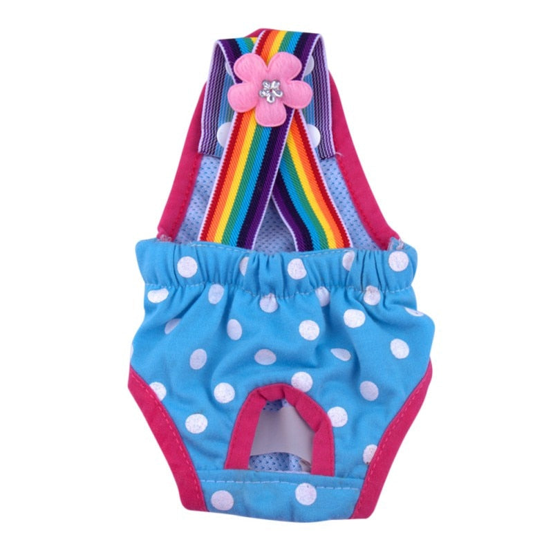 Polka Dot Pants for Cats - Blue / XXS - pants for cats